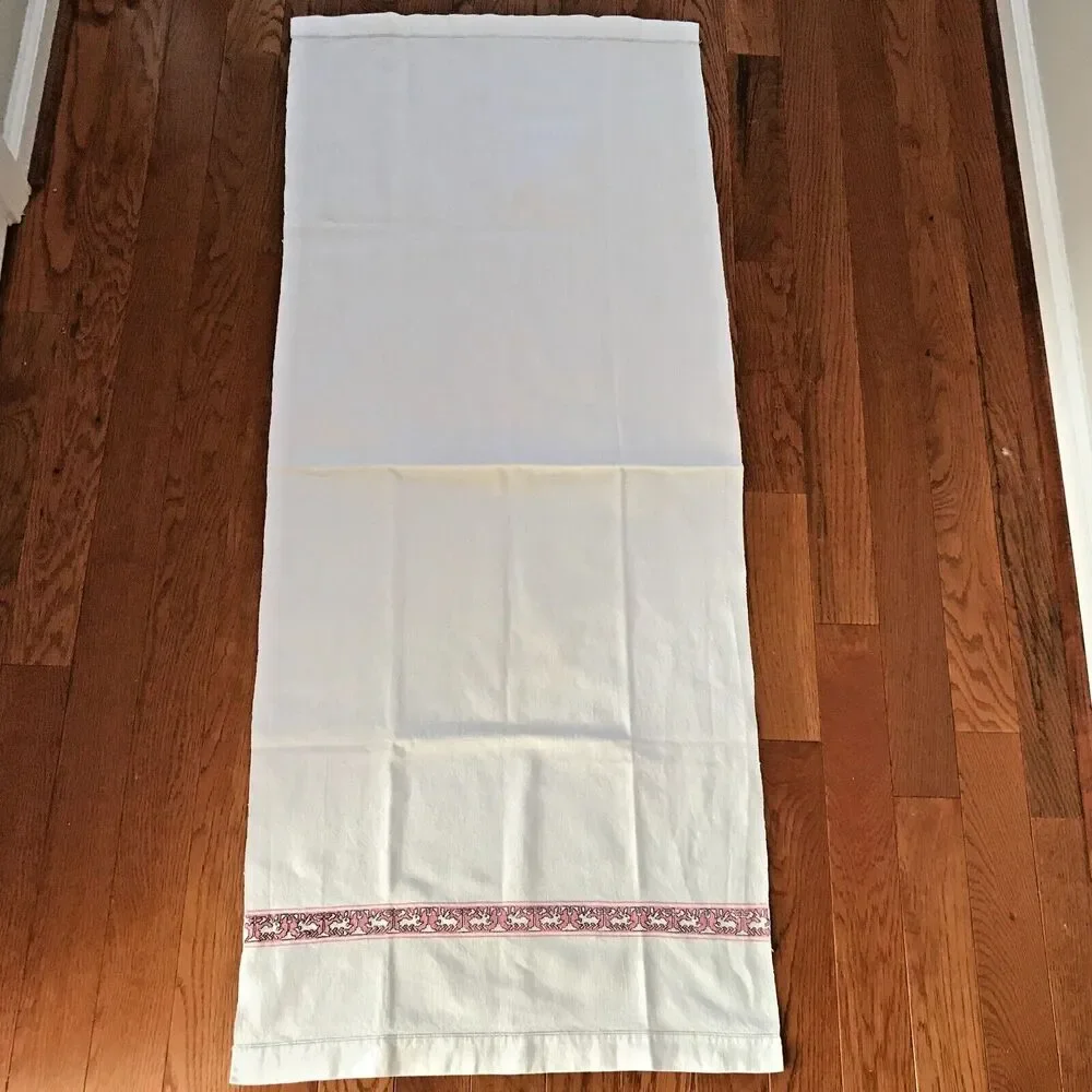 Kitchen Linen Towel Bunny Rabbit  Runner Spring Cross Stitch 22 x 53 Easter